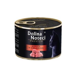 Dolina Noteci konservai katėms su veršiena, 185 g