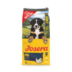 Josera Kids sausas pašaras jauniems šunims su paukštiena, 12,5+2,5kg AKCIJA