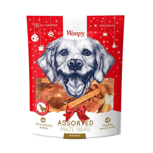 Wanpy skanėstai šunims Assorted Multi Treats xmas, 300g