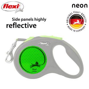 FLEXI pavadėlis šuniui New Neon S juostinis 5m, žalias - papildoma nuotrauka 3