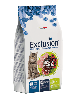 Exclusion Mediterraneo Monoprotein sausas pašaras katėms su vištiena, 1,5 kg - papildoma nuotrauka 2