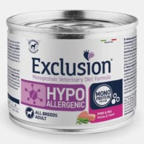 Exclusion Hypoallergenic konservai šunims su kiauliena ir žirniais 200 g