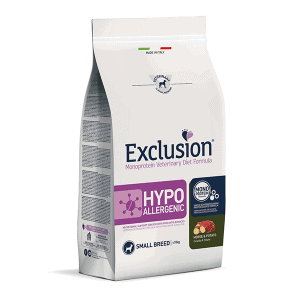Exclusion Hypoallergenic mini mažų veislių šunų maistas su arkliena ir bulvėmis S 2 kg - papildoma nuotrauka 2