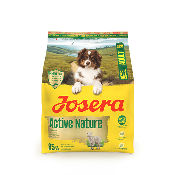 Josera Active Nature sausas pašaras šunims su ėriena, 900 g