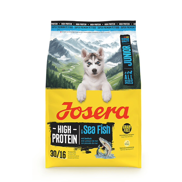 Josera High Protein Junior Sea Fish sausas pašaras jauniems šunims su žuvim, 3 kg