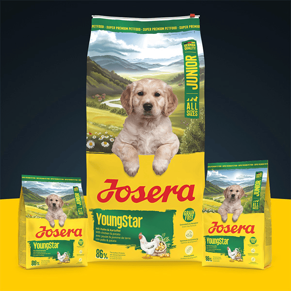 Josera Young Star begrūdis sausas pašaras jauniems šunims su paukštiena, 12,5kg - papildoma nuotrauka 2