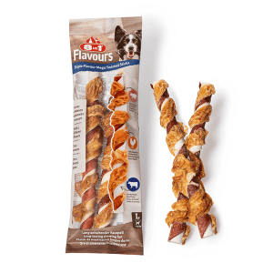 8IN1 flavours trigubo skonio skanėstas šunims Mega TwSticks, 140g