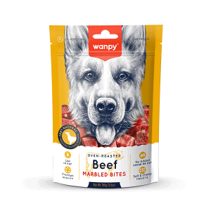 Wanpy skanėstas šunims, marmuriniai jautienos kąsneliai, 100 g