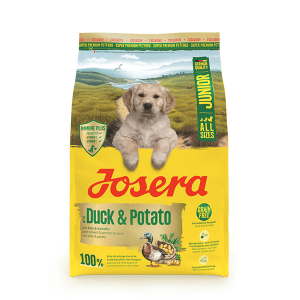 Josera Junior Duck + Potato A/S sausas pašaras šunims su antiena ir bulvėmis, 3 kg