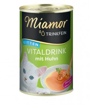 Gėrimas kačiukams - Miamor Trinkfein Vitaldrink Kitten su vištiena, 135 ml