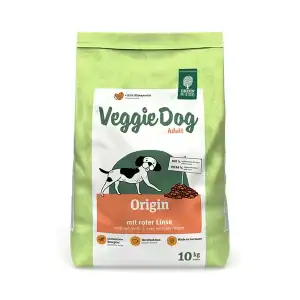 Green Petfood VeggieDog Origin sausas pašaras šunims su raudonaisiais lęšiais, 10 kg - papildoma nuotrauka 2