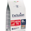 Exclusion Hepatic dietinis sausas šunų maistas su kiauliena, ryžiais ir žirneliais M/L 12kg