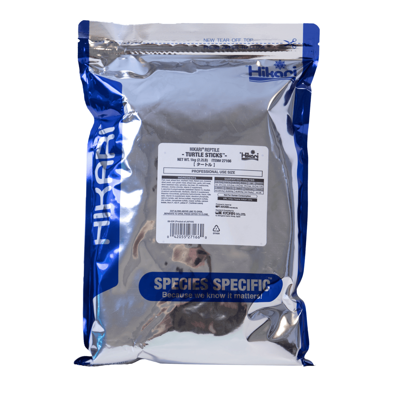 Hikari Turtle Stics, 1 kg - pašaras vėžliams - papildoma nuotrauka 2