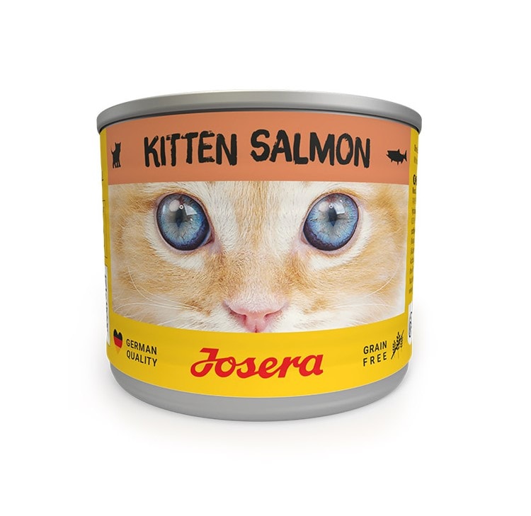 Josera Kitten Salmon begrūdis konservuotas pašaras jaunoms katėms su lašiša, 200 g