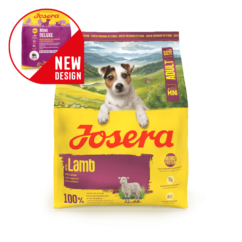 Josera Mini Lamb begrūdis (Mini Deluxe) 10 kg - sausas maistas mažų veislių šunims su ėriena