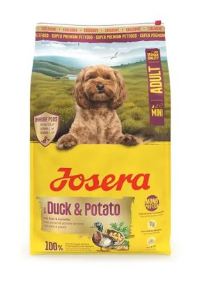 Josera Mini Duck+Potato sausas pašaras mažų veislių šunims su antiena, 3 kg