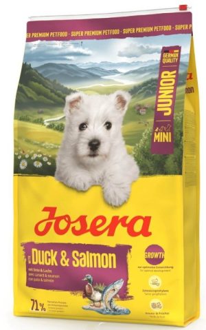 Josera Mini Junior Duck and Salmon sausas pašaras mažų veislių jauniems šunims su antiena ir lašiša, 10 kg