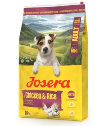 Josera Mini Chicken&Rice 1 kg - sausas maistas suaugusiems mažų veislių šunims su paukštiena