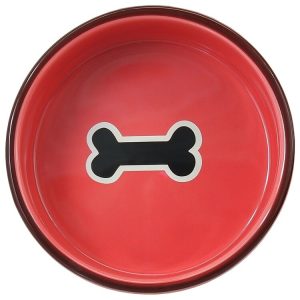 Keraminis dubenėlis šuniui, 12,5 cm, Dog Fantasy, raudonas - papildoma nuotrauka 2