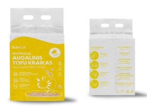Kraikas katėms TOFU BeloCat, citrinų kvapo, 6 l (2,5 kg), 2 mm granulės - papildoma nuotrauka 2