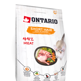 Sausas maistas trumpaplaukėms katėms, 1 kg, Ontario Cat Shorthair