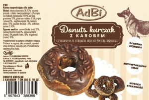 Skanėstai šunims - Spurgos su vištiena ir pupmedžiu, 10 vnt., 500 g, P49 - papildoma nuotrauka 3
