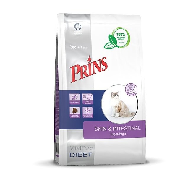 Prins Diet Skin & Intestinal Hypoallergic sausas maistas katėms 5 kg