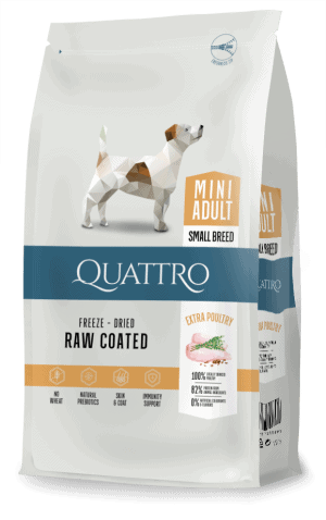 QUATTRO Mini Poultry su paukštiena sausas mažų veislių šunų pašaras, 7kg