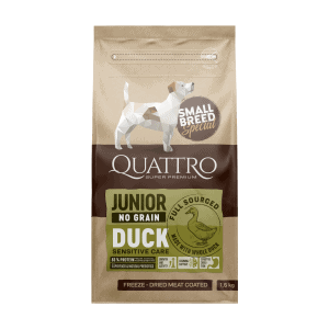 Quattro SB su antiena sausas jaunų mažų veislių šunų pašaras, 1,5kg - papildoma nuotrauka 2