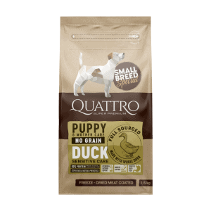 Quattro SB su antiena sausas pašaras mažų veislių šuniukams/maitinančioms kalėms 1,5kg - papildoma nuotrauka 2