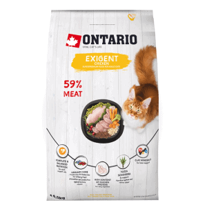 Sausas maistas išrankioms katėms su vištiena, Ontario Exigent, 1 kg