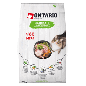Sausas maistas katėms nuo plaukų gumuliukų susidarymo, Ontario Hairball, 6,5 kg - papildoma nuotrauka 2