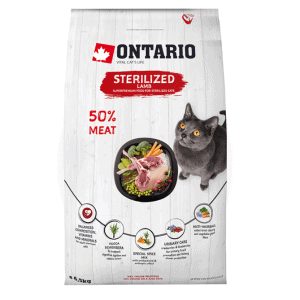 Sausas maistas sterilizuotoms katėms su ėriena, 1 kg, Ontario Sterilized Lamb - papildoma nuotrauka 2