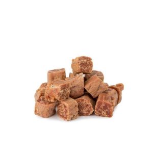 Triušienos ir menkės kubeliai, 500 g, natūralūs skanėstai šunims