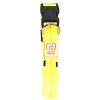 Šviečiantis ir šviesą atspindintis antkaklis šunims, SEECURITY, nailoninis, USB, geltonas, 70 cm