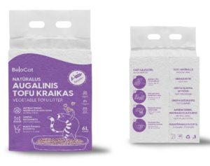 Kraikas katėms TOFU BeloCat, levandų kvapo, 6 l (2,5 kg), 2 mm granulės - papildoma nuotrauka 2