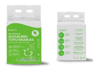 Kraikas katėms TOFU BeloCat, obuolių kvapo, 6 l (2,5 kg), 2 mm granulės - papildoma nuotrauka 2