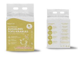 Kraikas katėms TOFU BeloCat, pušies kvapo, 6 l (2,5 kg), 2 mm granulės - papildoma nuotrauka 2