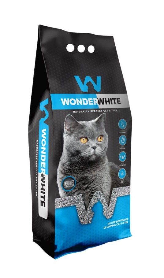 Natūralus bentonitinis sušokantis kraikas katėms Wonder White Natural 11,8 l / 10 kg - papildoma nuotrauka 2