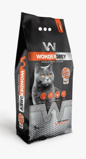 Natūralus bentonitinis sušokantis kraikas katėms Wonder White Sodium grey 5,9 l / 5 kg - papildoma nuotrauka 2