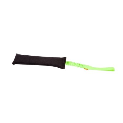 Judrumo žaislas šuniui juodas su žalia rankena Dingo, Agility Bungee, 8 x 27 cm