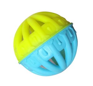 Žaislas šuniui - Kvepiantis ažūrinis guminis kamuoliukas, 6 cm - papildoma nuotrauka 2