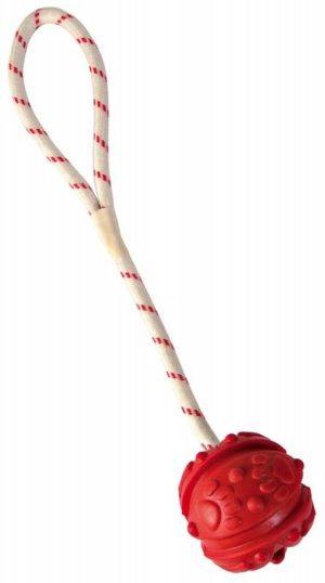Žaislas šuniui - Kamuoliukas su virve, 7cm/35cm - papildoma nuotrauka 2