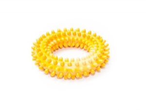 Žaislas šuniui - Guminis dygliuotas kvepiantis žiedas, mažas, 10 cm - papildoma nuotrauka 2