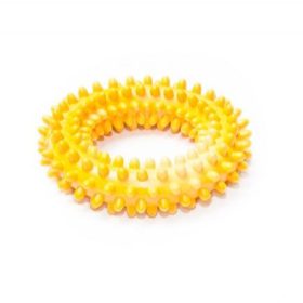 Žaislas šuniui - Guminis dygliuotas kvepiantis žiedas, mažas, 10 cm
