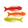 Žaislas šuniui - Guminė kvepianti žuvis dantų priežiūrai, 20 cm