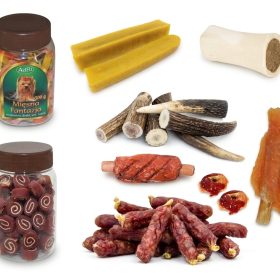 Skanėstų dėžė šuniui - kieti kramtukai
