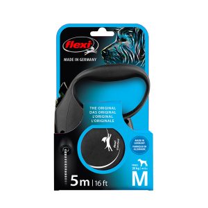 Alternative view of FLEXI pavadėlis šunims Standard M Cord virvinis 5m, juodas